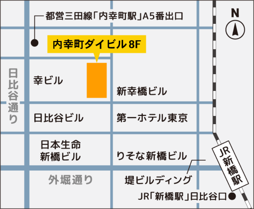 東京窓口（支部）の地図