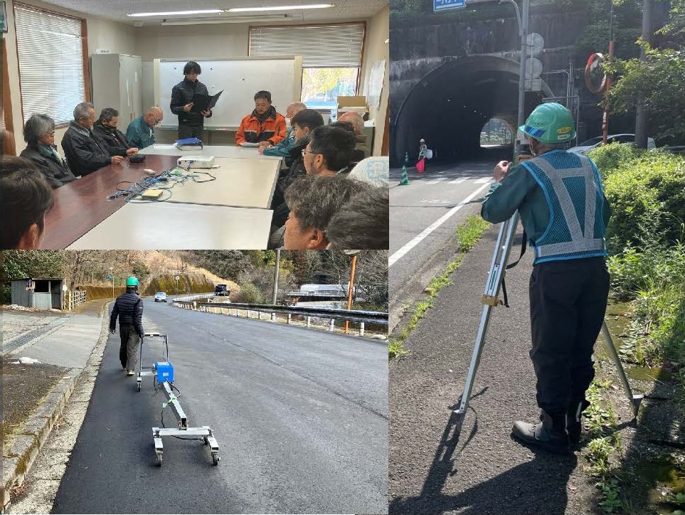 【現場技術員】道路や駐車場、スポーツ施設等、舗装に関する設計・施工・管理を行っております。
